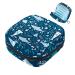 Women's napkin storage bag cute cartoon shark pattern menstrual cup portable women's bandages storage bags female menstruation first period bag