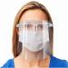 Safety Face Shield 2 Pack Reusable Goggle Shield Face Visor Transparent Anti-Fog Layer Protect Eyes from Splash - Buy Online on GoSupps.com