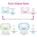 MAM Perfect Night Pacifiers (2 Pacifiers & Sterilizing Box) MAM Soother with a Silicone Nipple Glow in the Dark Pacifiers Baby Essentials Girl 0-6 Months - Buy Online on GoSupps.com