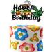 Weed Cake Topper for Adult Birthday Leaves Theme Party Supplies Glitter Peace Love Music Hippie 70s 60s Cake Decorations - Buy Online on GoSupps.com