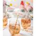 Biodegradable Paper Straws 200 Pack Pink & Gold Multi-Pattern for Birthday Wedding Holiday Decoration - Buy Online on GoSupps.com