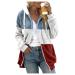Hanxiulin fleece jacket plush jacket cuddly jacket ladies coat winter jacket windproof coat thick transition jacket loose slim autumn winter coat Premium coat m wine