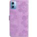 Buy Violet Folding Cover for Redmi Note 12 | PU Leather Flower Pattern Stand Card Compartment Magnetic Lock - International Shipping Available - Buy Online on GoSupps.com