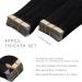 Buy If-of-Hearted Real Hair Tape Extensions - 40PCs 60g 10 Inches Black to Burgundy - Invisible & Seamless Hair Extensions - Buy Online on GoSupps.com