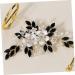 Housoutil Pearl Flower Comb Hair Combs for Wedding Crystal Hair Charms Rhinestone Hair Accessories Black Hair Accessories Plush Purse Bra Extenders Rhinestones Manual Hair up Bride - Buy Online on GoSupps.com