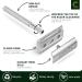 Eco-Friendly Two-Blade Razor Plane for Men & Women - Stainless Steel Blades Metal Design Silver - Buy Online on GoSupps.com