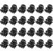 Hanyousheng 24 Pcs Mini Hair Clips Mini Claw Clips Plastic Mini Hair Claws Non slip Hair Clip Hair Accessories for Women and Girls(Black)
