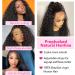 13x6 HD Transparent Curly Lace Front Wig 24 Inch - Pre Plucked Kinky Curly Human Hair Wig for Black Women - Buy Online on GoSupps.com