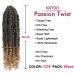 Passion Twist Hair - 14 Inch Crochet Twists (8 Packs) for Black Women - Synthetic Curly Braiding Extensions (T27) - Buy Online on GoSupps.com