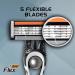 Bic Flex 5 Hybrid Razor - 1 Handle & 3 Cartridges | International Shipping Available - Pack of 3 - Buy Online on GoSupps.com