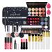 CkFyahp 29Pcs Makeup Set All-in-One Kit Professional Makeup Starter Set with Cosmetic Bag Eyeshadow Palette Lip Gloss Concealer Brushes for Women Girls Beauty Cosmetic Gift