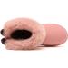 Yeeteepot Baby Girls' Winter Snow Boots | Boys Warm Lined Anti-Slip Booties | Plush Kids Shoes | Indoor Soft Toddler Booties 11.5 UK Child B Pink - Buy Online on GoSupps.com