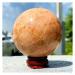 Natural Moonstone Crystal Polished Ball Stone +Wooden Base Quartz Stones Stone Mineral Specimen