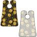 Sunflower Skull Eyes Beard Bib | Sugar Skull Flower Hair Catcher | Non-Stick Grooming Cloth for Trimming & Shaving | Men s Gift Cape Apron - Buy Online on GoSupps.com