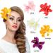 ANRONCH Bohemian Flower Hair Clip Set - 5 Colors Hawaiian Hibiscus Plumeria Hairpin for Women, Girls, and Kids - Perfect for Seaside Holiday and Bridal Hair Accessories - Buy Online on GoSupps.com