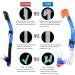 Dorlle Kids Snorkel Set - Premium Dry Snorkel Mask with Anti-Fog Goggles - Blue | Ideal Snorkeling Package for Children - Buy Online on GoSupps.com