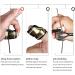 Buy Bnineteet Archery Thumb Rings | Brass Daema Protection & Soft Leather Finger Guards for Traditional Archery - Black - Buy Online on GoSupps.com