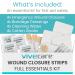 Buy ViveCare Emergency Wound Closure Device Kit 4 Pcs Adhesive Zip Stitch Sutures & Sterile Bandaids for Outdoors | Laceration Closure Without Stitches - Buy Online on GoSupps.com