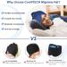 Comfitech Silk Eye Mask Bag for Yoga & Stress Relief - Migraine & Sinus Headache Relief Cap in Navy - Buy Online on GoSupps.com
