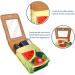 Travel Lipstick Organizer Case - Portable Makeup Bag with Mirror in Watermelon Green | eCommerce International Shipping - Buy Online on GoSupps.com