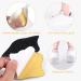 Vegcoo Heel Cushions: 6 Pairs Self-Adhesive Sponge Inserts for Too Big Shoes Ultimate Protection for Sneakers & More (Black & White) - Buy Online on GoSupps.com