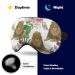 Watercolor Lion & Tropical Leaves Sleep Mask | Adjustable Strap | Blocks Light | Night Travel Nap Blindfold for Men & Women - Buy Online on GoSupps.com