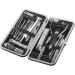 Nail Cutter Pedicure Kit Fingernail Toenail Clippers Set Stainless Steel Manicure Pedicure Kit Nail Clippers Set for Home for Nail Shop (Black) - Buy Online on GoSupps.com