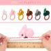 Easter Hair Ties for Kids - 12 Pcs Stuffed Rabbit Style Cute Animal Scrunchies - Buy Online on GoSupps.com
