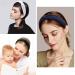 10 Pack Knotted Wide Headbands for Women & Girls - Cute Non-Slip Hair Accessories in Solid Colors - Buy Online on GoSupps.com