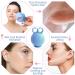 Buerfu Ice Holder for Face - Reusable Silicone Ice Ball & Ice Cream Shape for Women | Summer Blue Facial Massage Tool - Buy Online on GoSupps.com