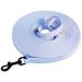 Tag trag leash for dogs drag line 5m/10m/15m/20m with handle and D-ring waterproof and easy to clean dog leash training line for small medium-sized dogs (light blue 15m) 15m light blue