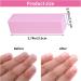 Sibba 10Pcs Nail Buffer Block Set for Natural Acrylic and Gel Nails - Professional Manicure Pedicure Salon Tool for Dead Skin Trimming - Pink - Buy Online on GoSupps.com