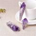 Nature Gemstones Drum Stones 1 Piece Natural Amethyst Quartz Cluster Crystal Point raw Crystals Minerals Sample Stone Decoration 15-30g Natural Amethyst - Buy Online on GoSupps.com