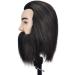 Real Human Hair Training Head - Adjustable Female Tailor Puppet for Hairdressing Perming and Coloring - Buy Online on GoSupps.com