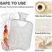 Hot Water Bottle with Rooster Watercolor Cover 1L | Small Pain Relief Bag for Bed | BPA-Free - Buy Online on GoSupps.com