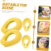 Mobestech Ear Covers 2 Pairs Heat Protection Hair Dyeing Supplies Hair Dyeing Accessories Hair Coloring Products Ear Men and Women Silica Gel Hairdressing Ear Cover Yellow 7.5x5cm - Buy Online on GoSupps.com