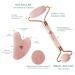 Vinasky Rose Quartz Roller and Guasha Set - Anti Aging Beauty Tools for Face, Eyes, Body - Muscle Relaxing and Wrinkle Reduction - Pink - Buy Online on GoSupps.com