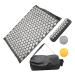 Zsmjaer acupressureatta with pillow spiked mat back shiatsu matte 67 cm x 39 cm x 2.5 cm acupress tower press back back mat with spines acupressure mat helps in pain and tension