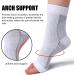 4 Pairs Neuropathy Socks Compression Socks for Women & Men Ankle Support Brace Plantar Fasciitis Socks for Sprained Ankle Pain Relief 5-7.5 White - Buy Online on GoSupps.com