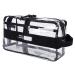 Rough Enough Clear Cosmetic Bags TSA Approved Toiletry Bag Clear Makeup Organizer Case with Zipper Pockets and Handle
