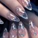 Bexdug Almond Press on Nails Medium Acrylic Fake Nails Almond Shape False Nails Full Rhombus Crystal Fake Nail Kit in 12 Sizes with Glue for Home or Salon - Buy Online on GoSupps.com