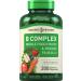 Piping Rock B Complex Vitamin for Women and Men | 200 Capsules | Fruit and Vegetable Blend with B12 B6 Folate & Biotin | Vegetarian Non-GMO Gluten Free