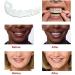 Buy 2 Pairs Provisional Dentures & Cosmetic Veneers | Reusable False Teeth for Instant Tooth Whitening - Includes Mini Tweezers - Buy Online on GoSupps.com