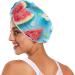 Watermelon Flower Hair Towel 2 Pack - Super Absorbent Quick Dry Hair Turbans for Women & Girls - Buy Online on GoSupps.com