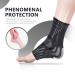 Professional Ankle Support Brace 2 Pack Breathable Plantar Fasciitis Socks Anti-Slip Ankle Compression Sleeve Socks for Joint Pain Ligament Damage Sprained Ankle Achilles Tendonitis Sports S Black(Pair) - Buy Online on GoSupps.com
