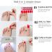 NAILOG Semi Cured Gel Nail Strips Toe Nail Polish Strips with Glossy Gel Finishing | 32 Pieces Long Lasting Pedi Nail Wrap | Beige Pink | Dusty Rose - Buy Online on GoSupps.com