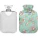 Naanle Vintage Flower Hot Water Bottle | 1L Transparent Heat Bottle for Back Pain Relief & Cold Therapy - Comfort for Hands & Feet - Buy Online on GoSupps.com