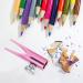 Beavorty Color Pencils & Eyebrow Pencil Sharpener | Manual Makeup Tool for Eyebrow Lip & Eyeliner Pencils - Pink - Buy Online on GoSupps.com