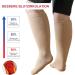 ZfSock Compression Stockings for Men & Women - 20-30mmHg Medical Compression Socks for Thick Calves - Oversize Travel Support Socks (L-XL Skin Color) - Buy Online on GoSupps.com