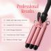 Alure Three Barrel Hair Waver | 1 Inch Ceramic Tourmaline Crimping Iron with LCD Temp Display | Dual Voltage for International Use - Buy Online on GoSupps.com
